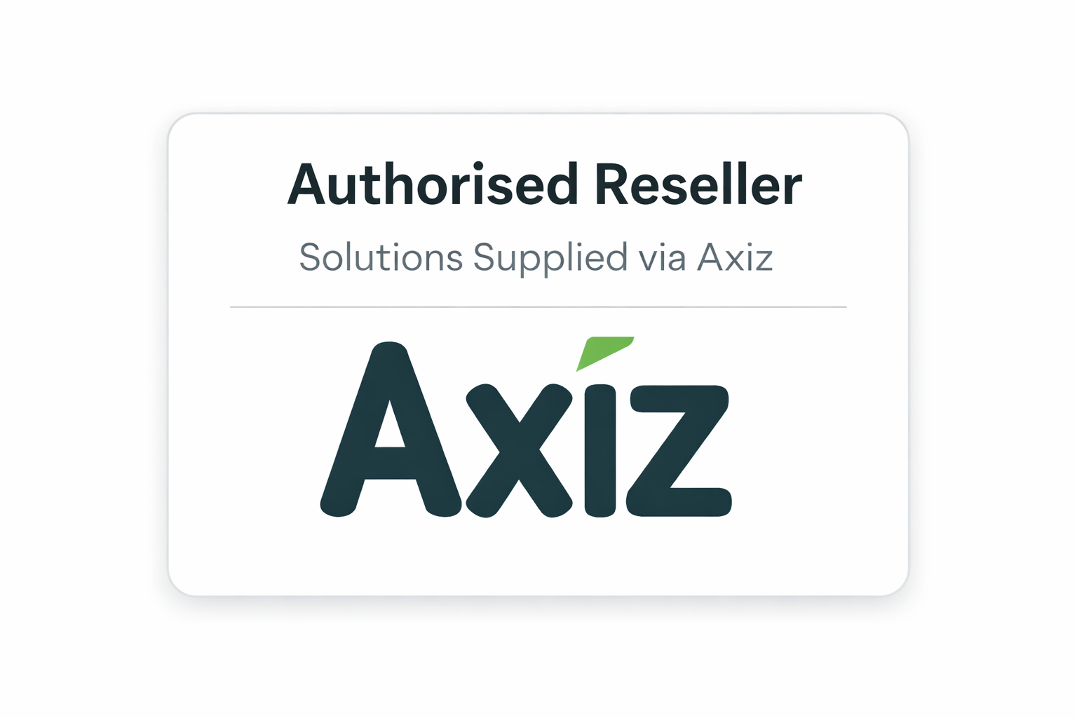 Authorised Reseller – Axiz