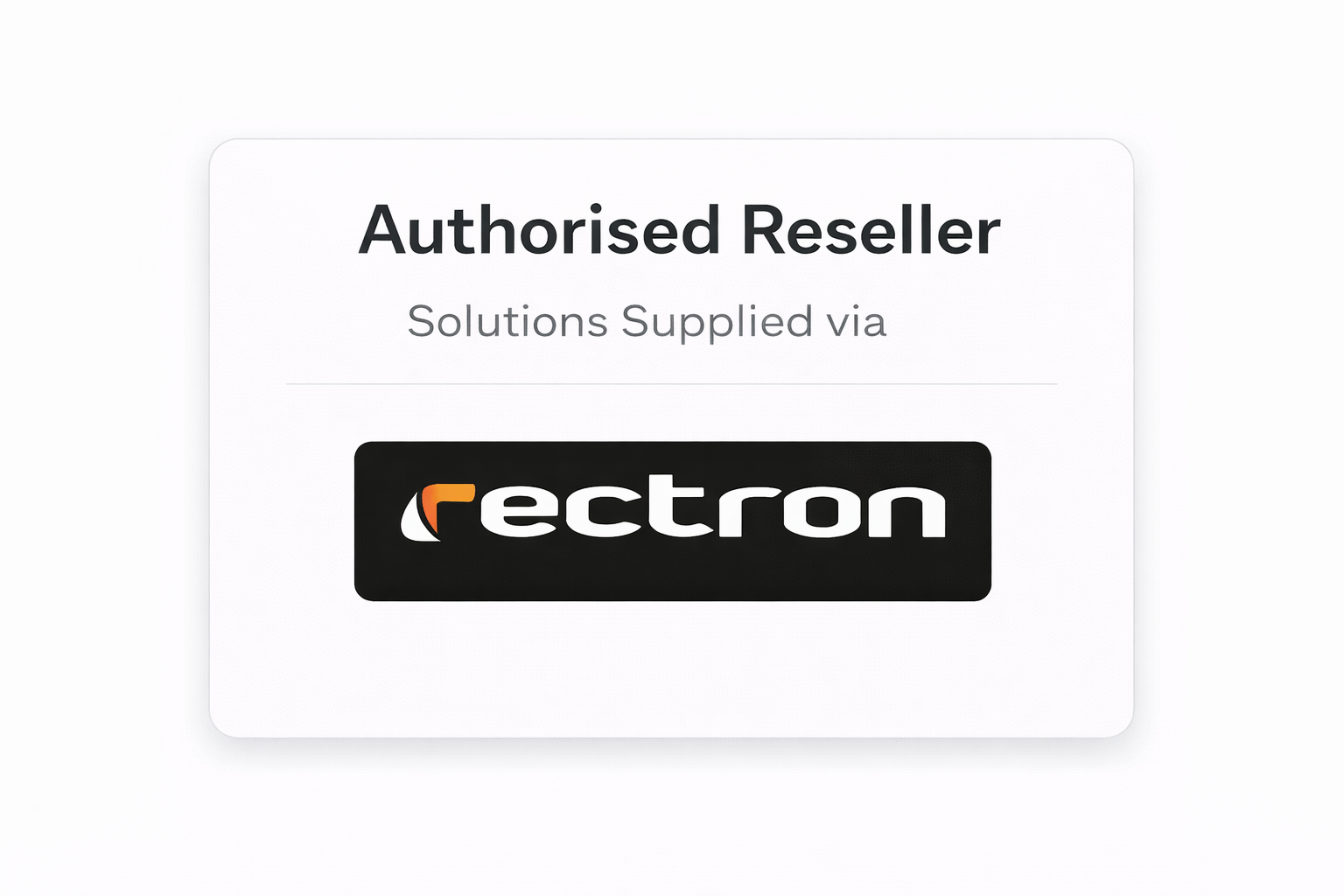 Authorised Reseller – Rectron